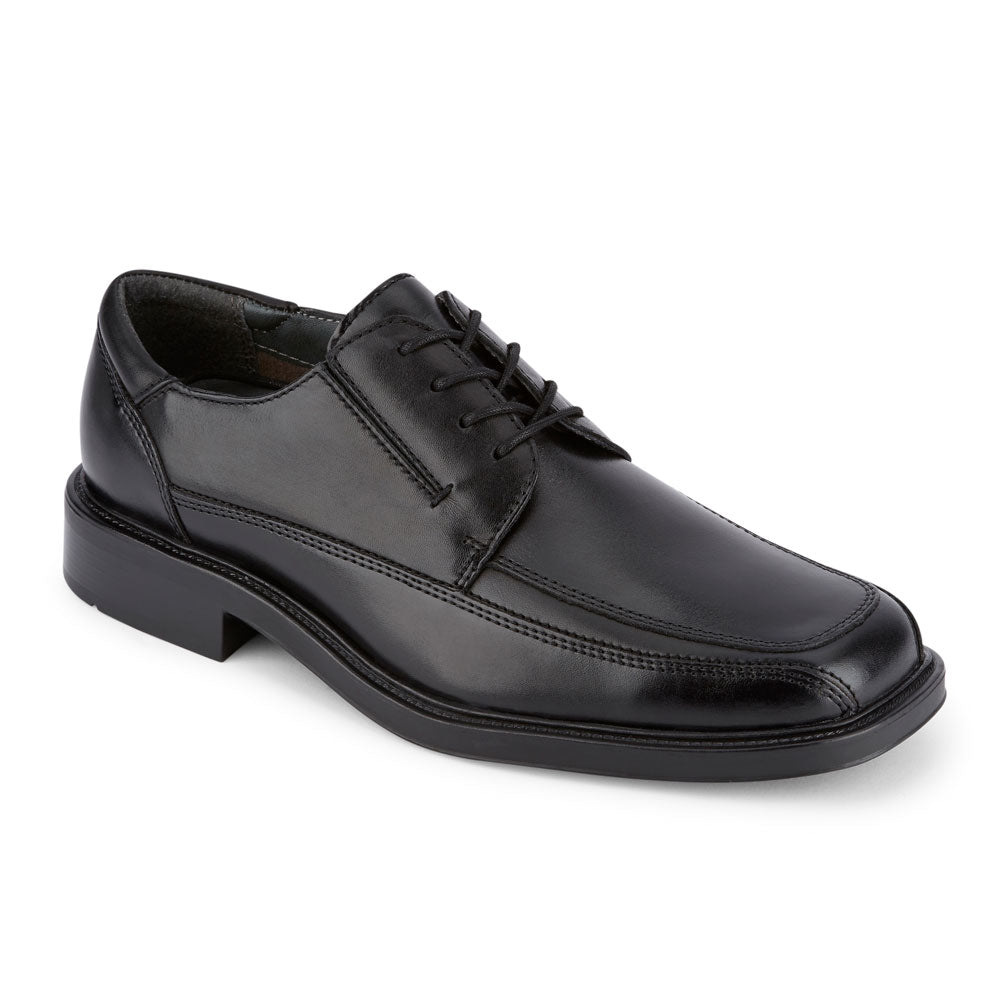 Black-Dockers Mens Perspective Leather Business Oxford Shoe - Wide Widths Available